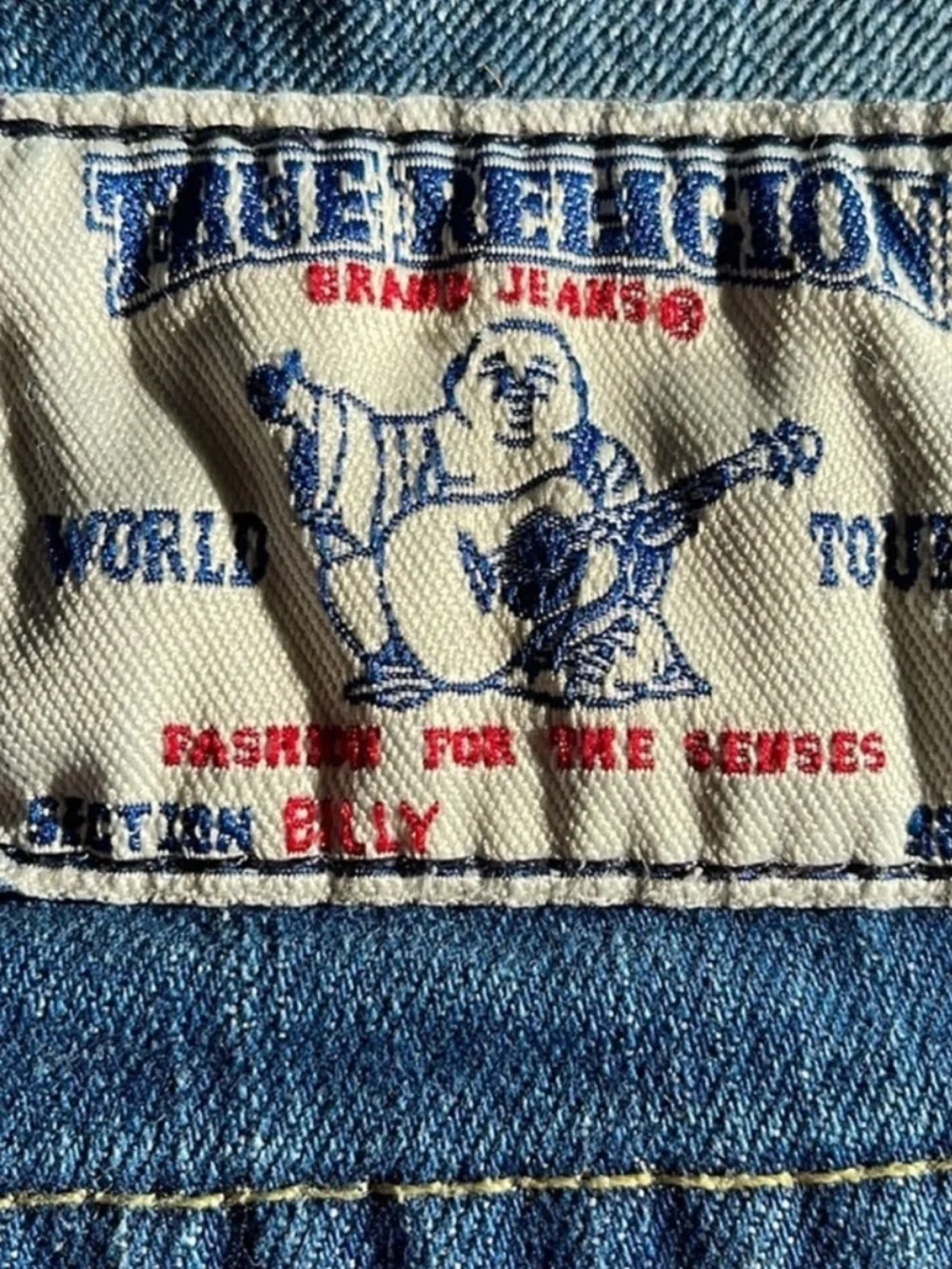 True Religion Low Rise Billy Bootcut Jeans Tab Pocket Y2K 25 - Picture 9 of 10